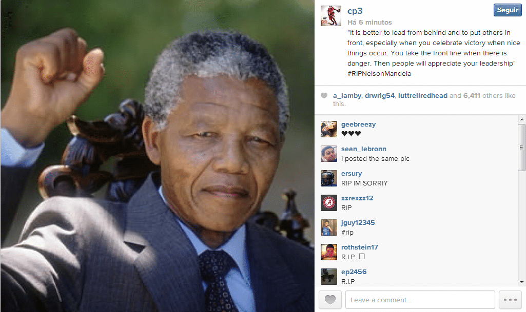 Chris Paul - astro da NBA - - Reprodução/Instagram