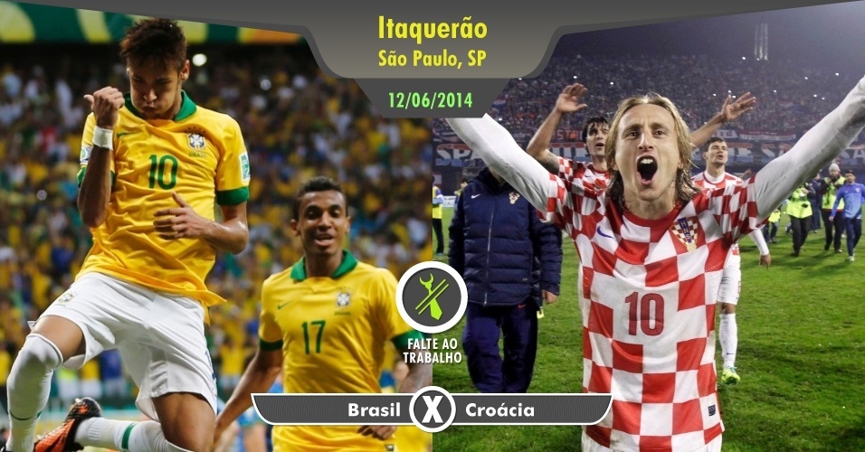 Brasil e Croácia darão o pontapé inicial da Copa do Mundo de 2014 no Itaquerão em jogo que promete ser imperdível por se tratar da inauguração do estádio e da grande festa de abertura do torneio