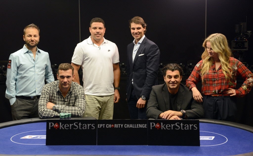 Daniel Negreanu, Schevchenko, Ronaldo, Rafael Nadal, Alberto Tomba e Fatima Moreiro participam de torneio de pôquer na República Tcheca