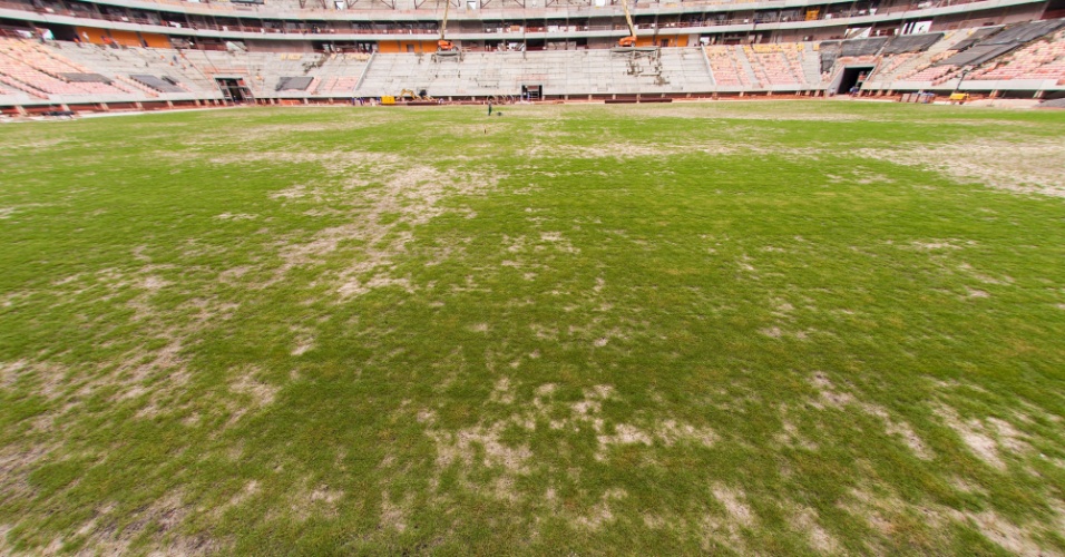 13.12.2013 - Governo federal divulgou imagens da obra da Arena da Amazônia, estádio de Manaus para a Copa
