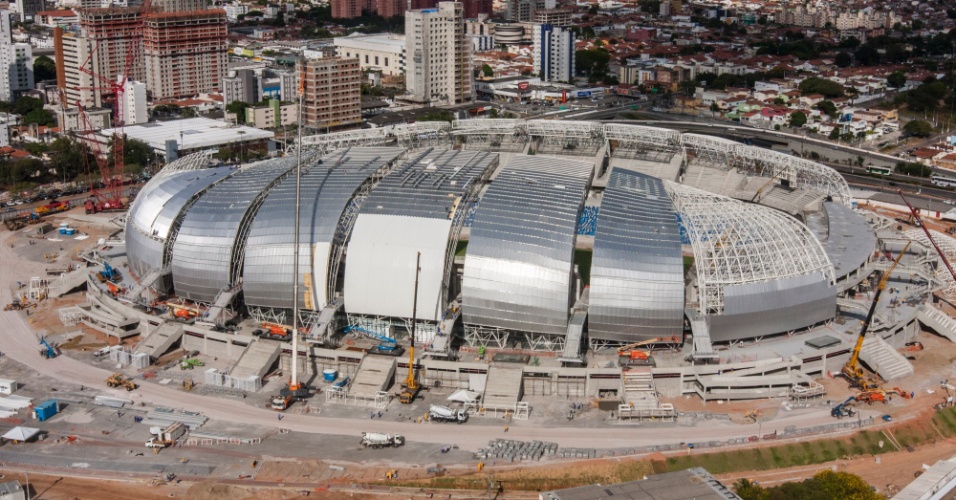 Fotos revelam andamento de obra da Arena das Dunas, estádio de Natal para a Copa do Mundo de 2014