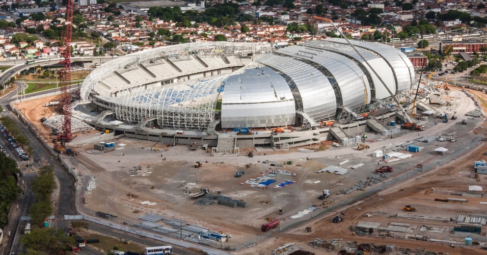 Fotos revelam andamento de obra da Arena das Dunas, estádio de Natal para a Copa do Mundo de 2014