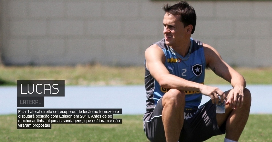 Fica. Lateral direito se recuperou de lesão no tornozelo e disputará posição com Edílson em 2014. Antes de se machucar tinha algumas sondagens, que esfriaram e não viraram propostas - Vitor Silva/SSPress