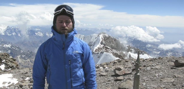 O tcheco Jan Riha, primeiro alpinista cego a chegar ao cume do Aconcágua pela rota mais difícil  - EFE