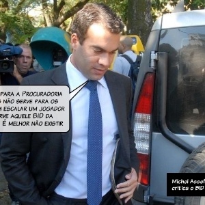 27.dez.2013 - Michel Assef Filho, advogado do Flamengo, critica o BID de suspensões. "O sistema da CBF serve para a Procuradoria oferecer denúncia, mas não serve para os clubes saberem se podem escalar um jogador ou não? Para que serve aquele BID da suspensão? Para nada? É melhor não existir?" - Alexandre Durão/UOL