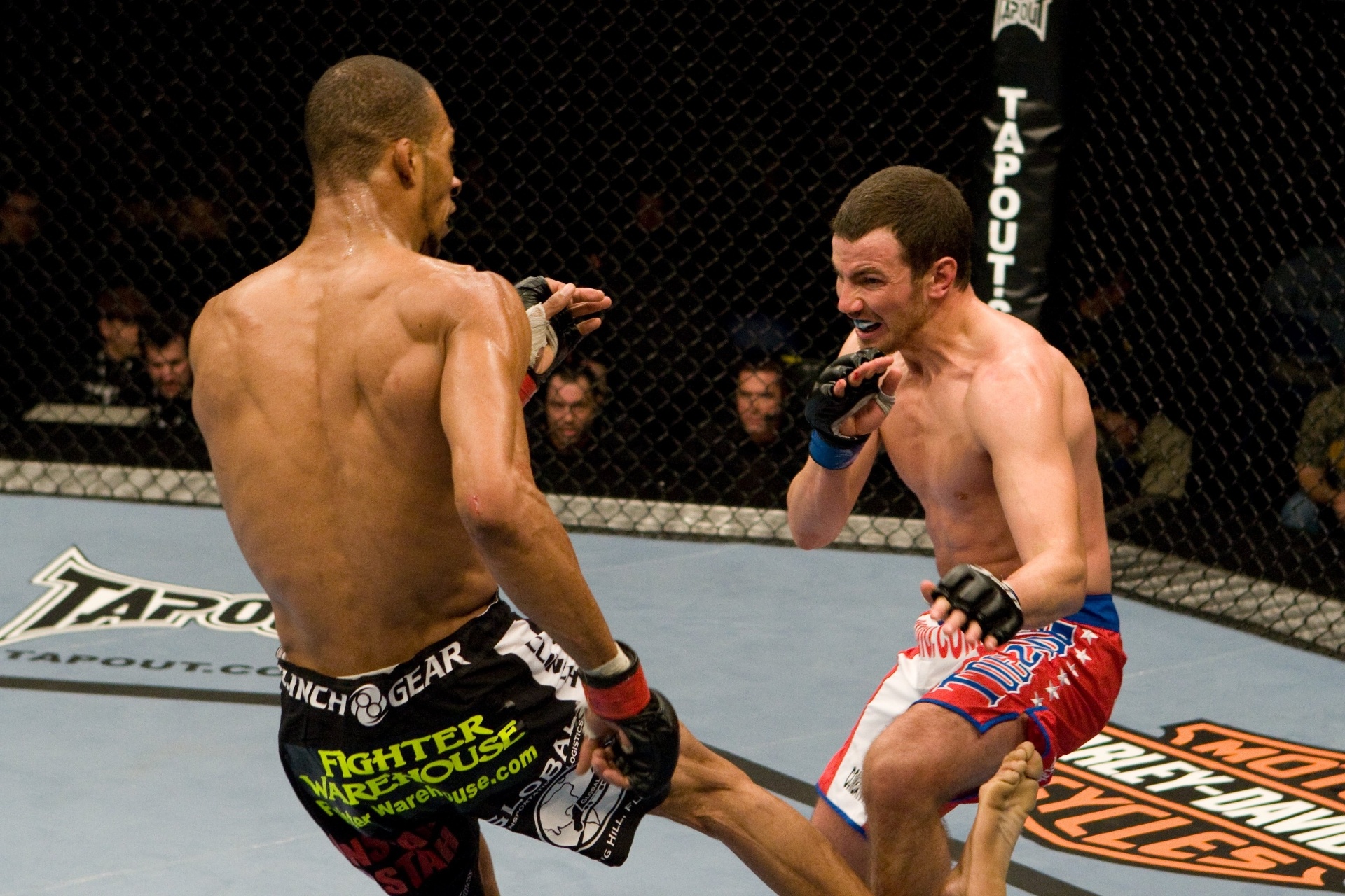 Corey Hill x Dale Hartt: Apesar de muito se ter falado que o UFC nunca viu um acidente tão grave, Corey Hill viveu exatamente o mesmo que Anderson Silva, cinco anos antes. Em 2008, na primeira edição do UFC: Fight for the Troops, ele encarava Dale Hartt quando aos 20s do segundo round tentou um chute baixo. O bloqueio de Hartt e o impacto da pernada deu aquele resultado que todos sabem: fratura feia do lutador, que ficou 13 meses parado e nunca retornou ao Ultimate. - Getty Images