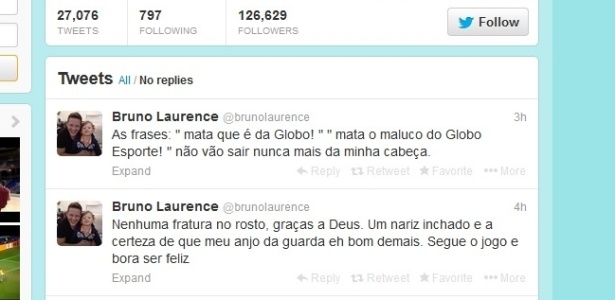 Repórter revelou no Twitter que foi vítima de assalto em São Paulo - Reprodução/Twitter