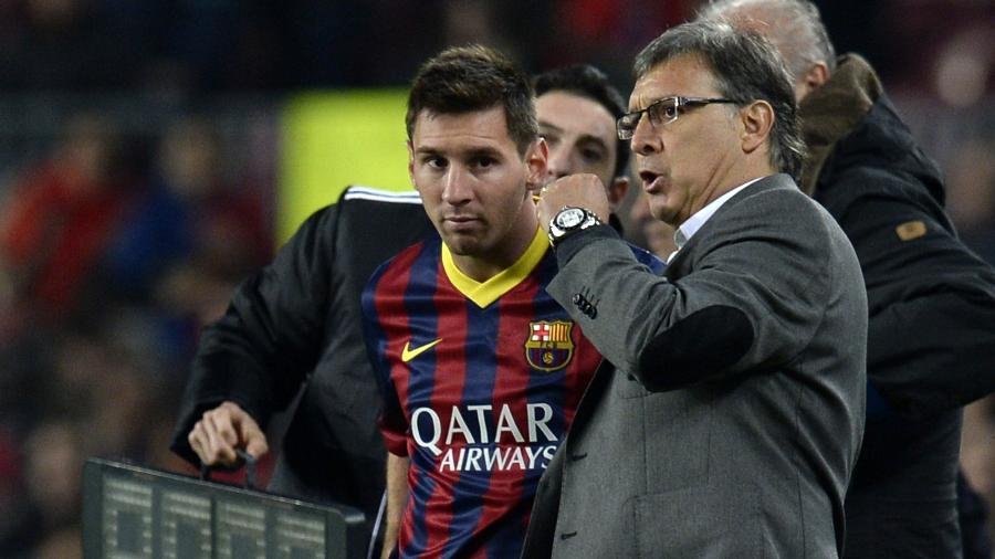 Tata Martino, ex-técnico do Barcelona, temia que Lionel Messi pedisse sua cabeça, diz ex-dirigente - AFP PHOTO / LLUIS GENE