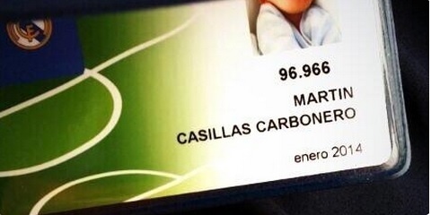 09. jan. 2014 - Filho de Casillas já tem carteirinha de torcedor oficial do Real Madrid