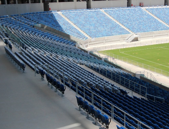 22.jan.2014 - Governo divulga imagens da Arena das Dunas antes da inauguração