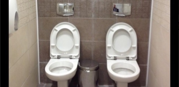 Banheiros sem divisórias para Jogos Olímpicos de Sochi geraram polêmica - Reprodução/Twitter