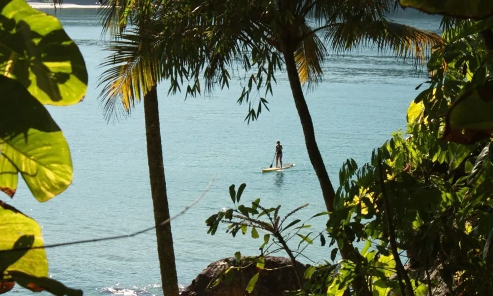 A integração com a natureza é um dos atrativos do stand up paddle - Roberta Borsari/Arquivo Pessoal
