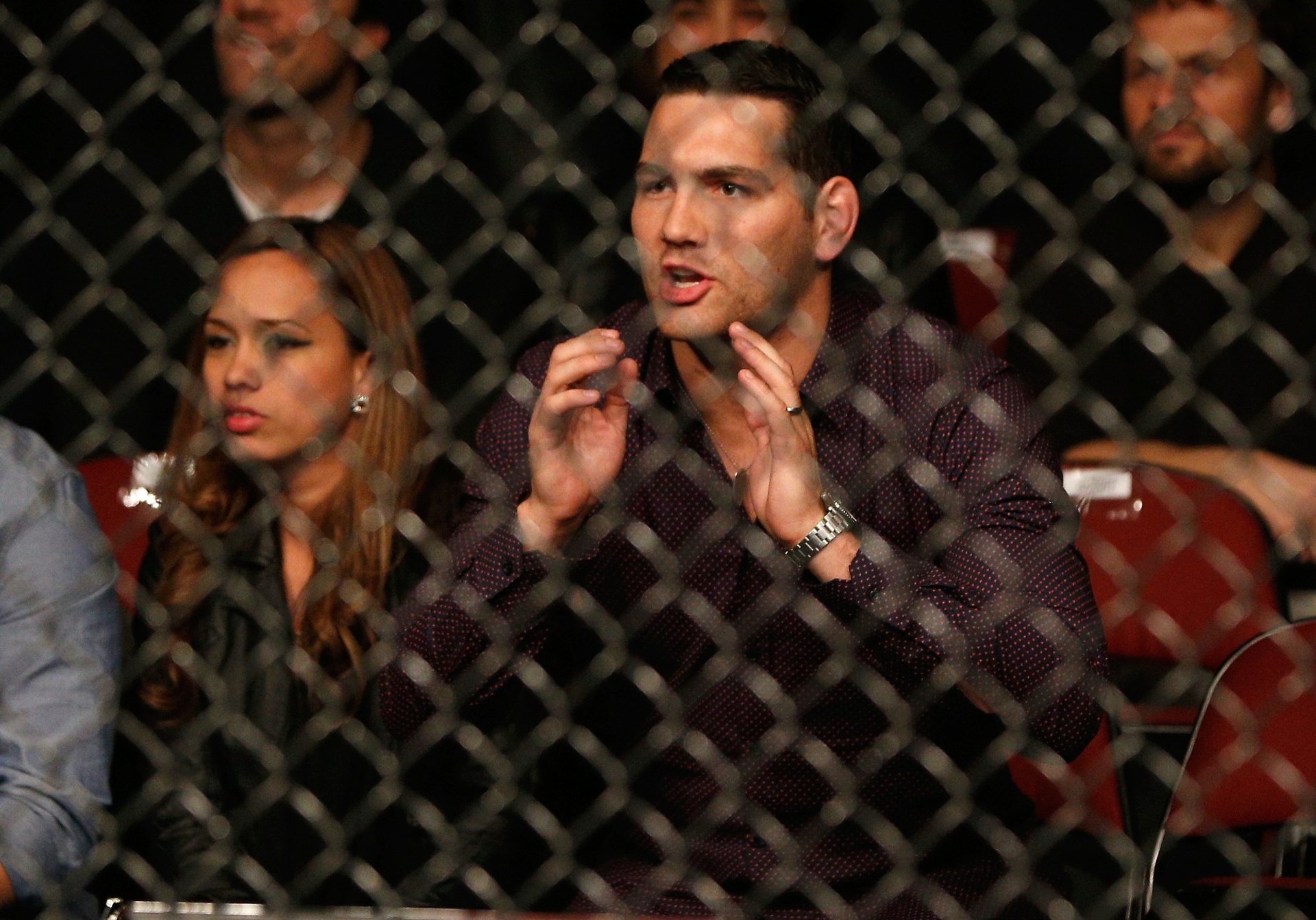 Campeão dos médios Chris Weidman torce para seu colega de treino Al Iaquinta contra Kevin Lee - Josh Hedges/Zuffa LLC UFC