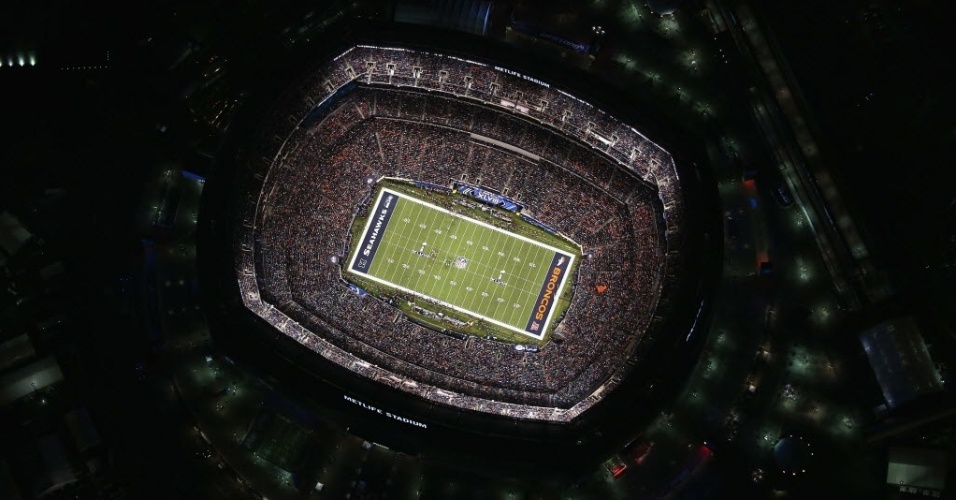 02.fev.2014 - Metlife Stadium recebeu o Super Bowl pela primeira vez na história