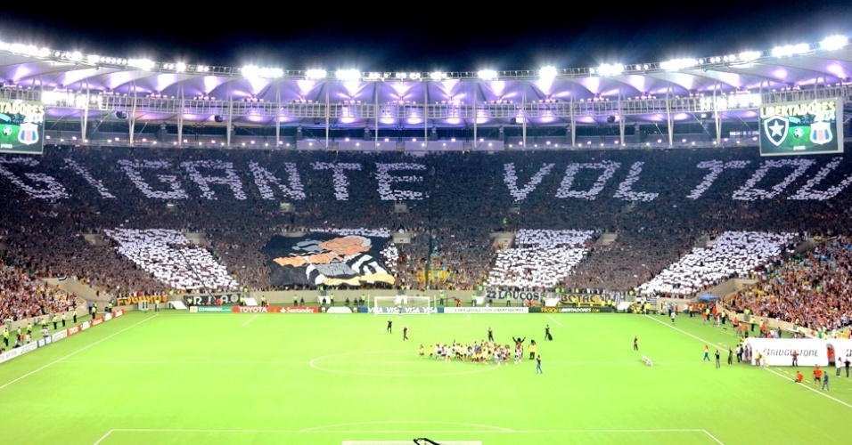 Botafogo faz mosaico com N. Santos e 'levanta' Libertadores 