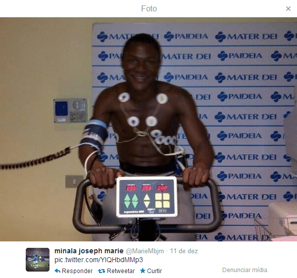 Joseph Minala, meia de 17 anos da Lazio - Reprodução/Twitter/@MarieMbjm