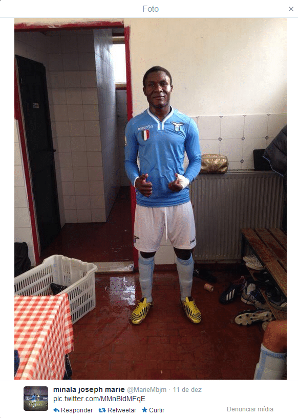 Joseph Minala, meia de 17 anos da Lazio - Reprodução/Twitter/@MarieMbjm