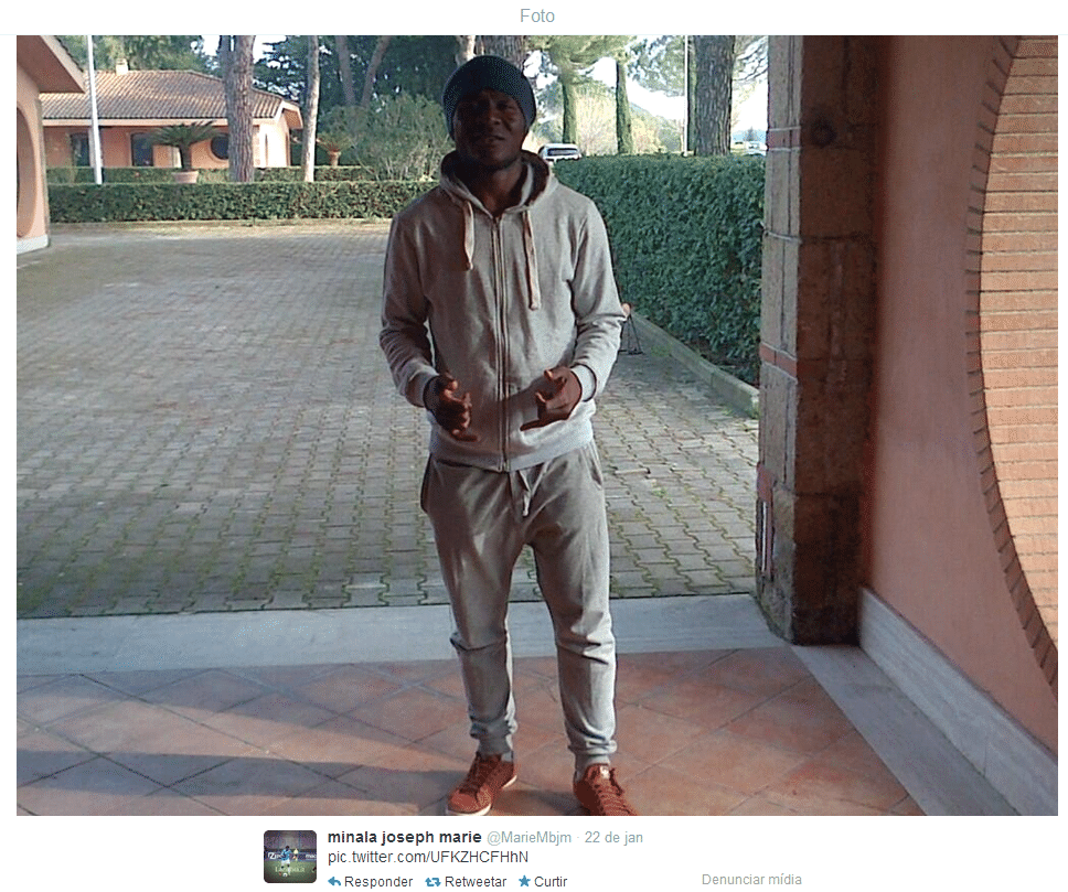 Joseph Minala, meia de 17 anos da Lazio - Reprodução/Twitter/@MarieMbjm