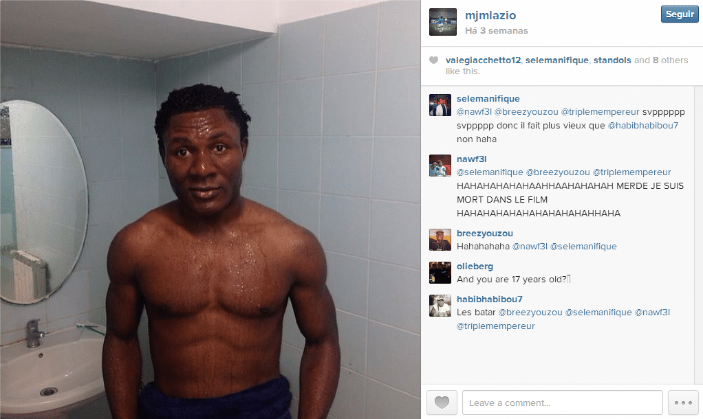 Joseph Minala, meia de 17 anos da Lazio - Reprodução/Instagram/@jmjlazio