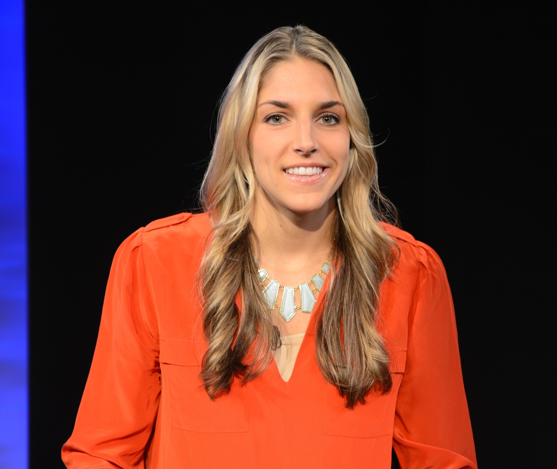 09.set.2013 - Elena Delle Donne, jogadora de basquete da WNBA, participa de programa produzido conjuntamente pelas emissoras ABC e ESPN - Ida Mae Astute/ABC via Getty Images