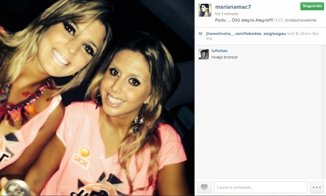 Mari Paraíba e Natasha Valente - Reprodução/Instagram