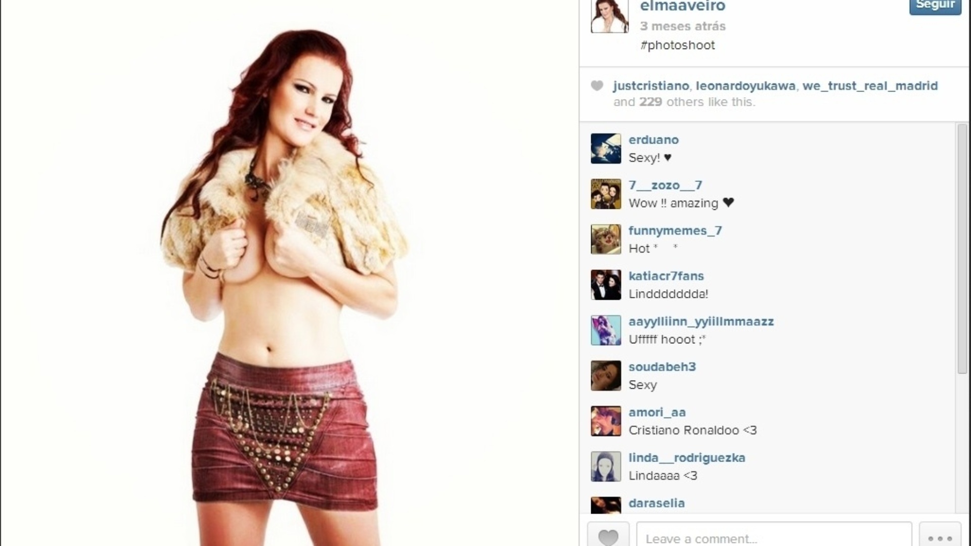 Elma Aveiro Caires, irmã de Cristiano Ronaldo, está com 39 anos de idade e gerencia a marca de roupas CR7 criada pelo irmão - Reprodução/Instagram