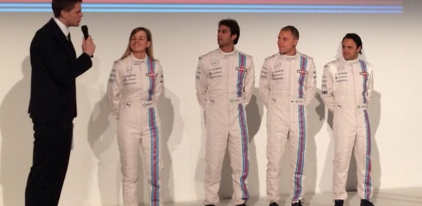 Nasr iniciou na F-1 como piloto de testes da Williams, que tinha Massa como piloto principal - Williams Oficial