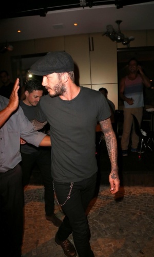 David Beckham veio ao Rio de Janeiro e acompanhou o desfila das campeãs do carnaval do Rio de Janeiro