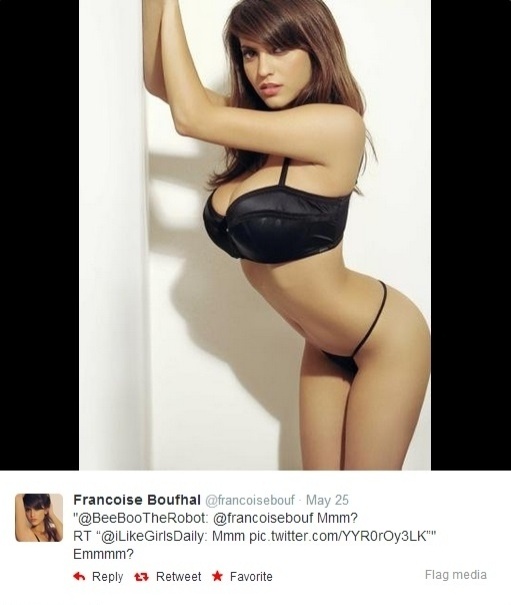 A inglesa Francoise Boufhal conseguiu vingar como modelo após posar para a revista do astro do Manchester Rio Ferdinand - Reprodução/Twitter