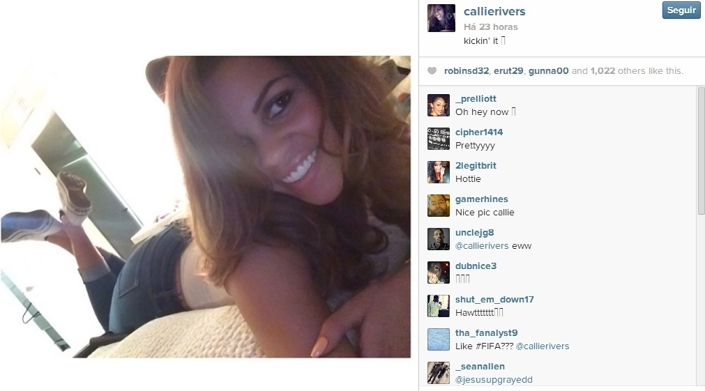 Namorada de Paul George, dos Pacers, ela viu circularem na imprensa rumores de que ele teria engravidado uma stripper - Reprodução/Instagram