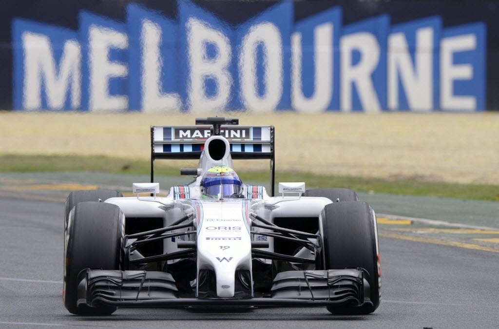 15.mar.2014 -  Felipe Massa não teve bom desempenho nos treinos livres na Austrália - Efe