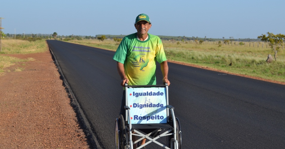 Zé do Pedal no início da jornada pela acessibilidade em Roraima