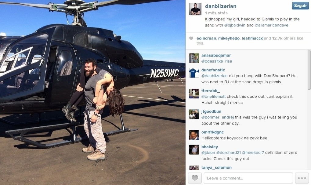 Com tiradas bem humoradas no Instagram, Dan Bilzerian brinca com sua vida de milionário - Reprodução/Instagram