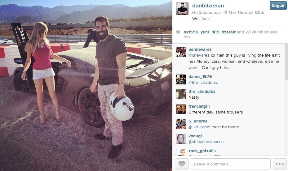 Dan Bilzerian tem quase 650 mil seguidores no Twitter - Reprodução/Instagram