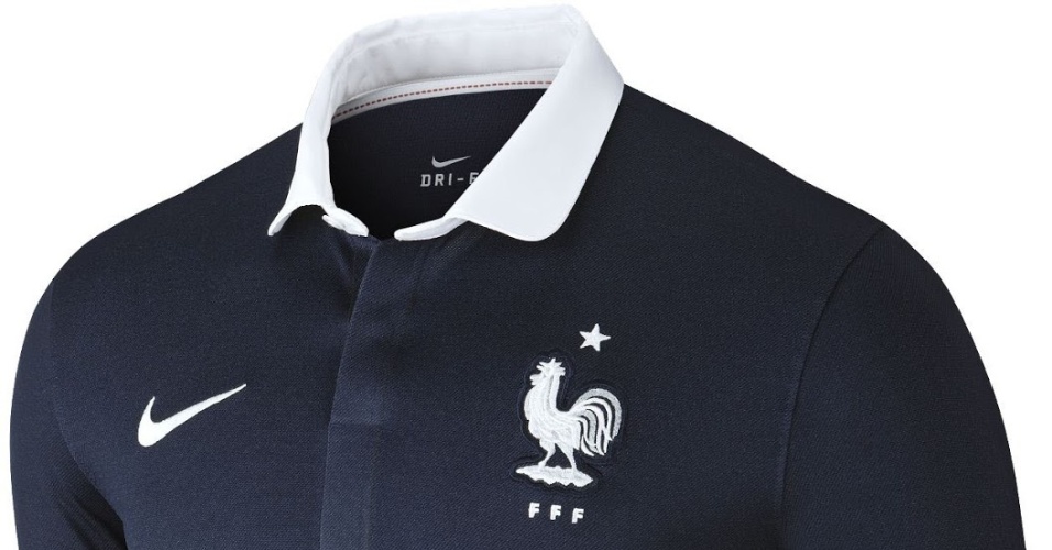 Primeiro uniforme da França para a Copa do Mundo