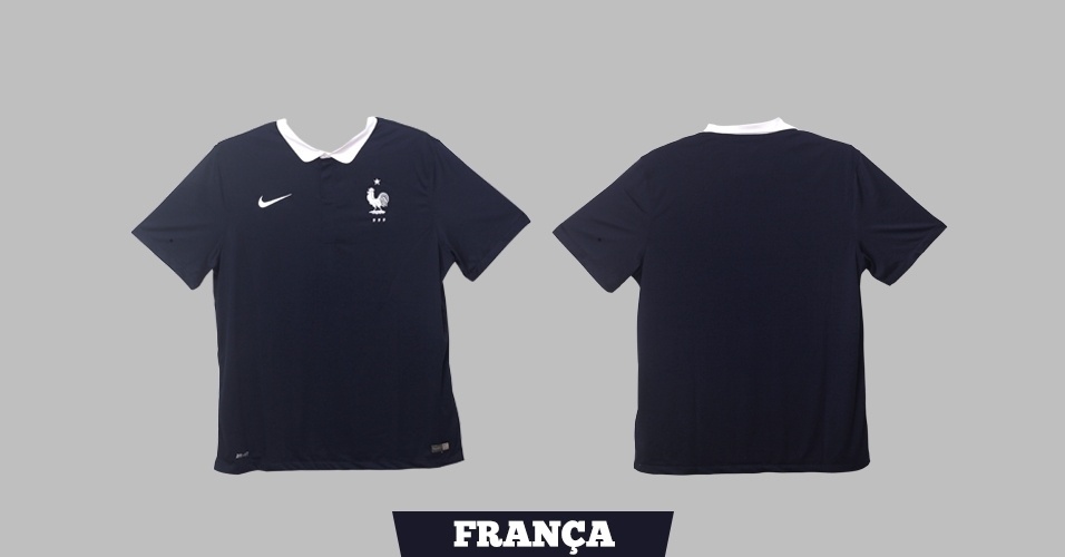 França - Camisa Azul - Escudo