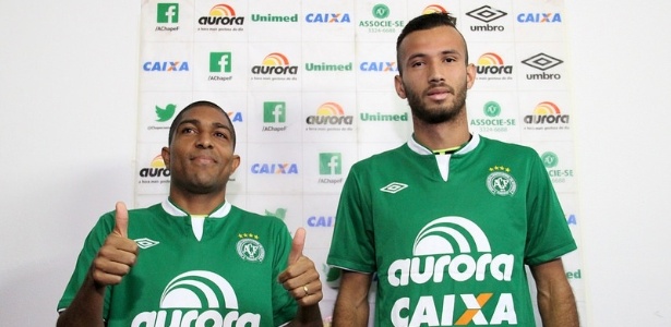 Ricardo Conceição e Leandro são dois dos reforços relacionados para jogo do sábado - Aguante Comunicação / site oficial da Chapecoense