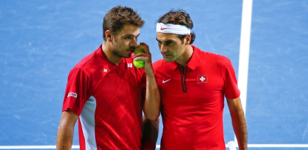 Suíços superam discussão em busca de título inédito na Copa Davis - DENIS BALIBOUSE / REUTERS