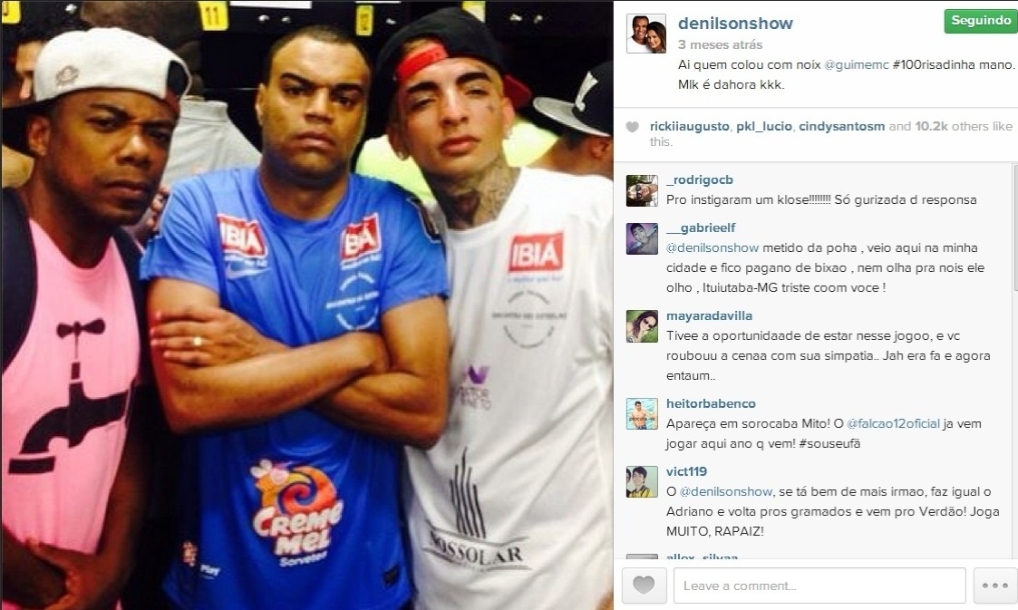 Outro cantor a posar foi MC Guimê - Reprodução/Instagram