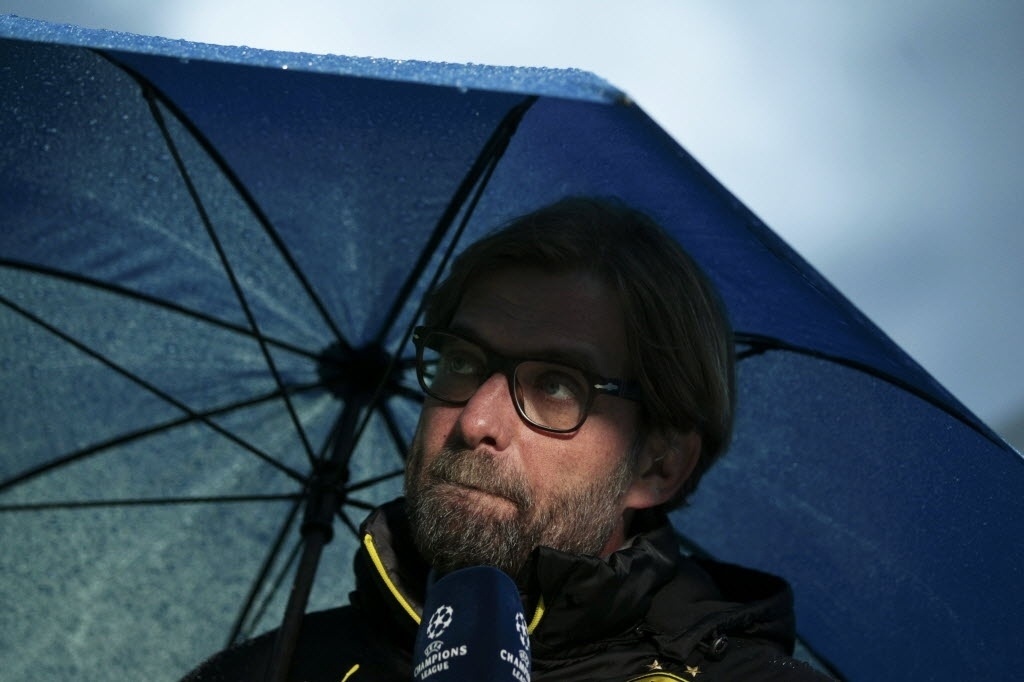 08.abr.2014 - Técnico do Borussia, Juergen Klopp concede entrevista antes da partida segunda partida do duelo contra o Real Madrid pelas quartas de final - REUTERS/Ina Fassbender
