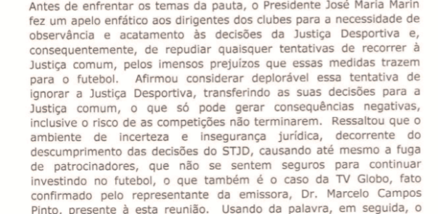Ata conselho técnico - Reprodução - Reprodução