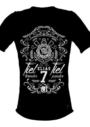Camisa especial feita pelo Corinthians em homenagem a Elias, novo contratado do clube - Divulgação - Divulgação