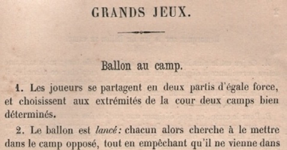 Capa do livro "Os Jogos do Colégio", de 1875, que trazia seis regras para jogar futebol - Acervo Colégio São Luís