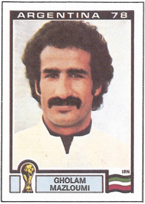 Gholam Mazloumi/Irã-1978: MAzloumi tem um bigode que deixa qualquer radical islâmico bem contente.