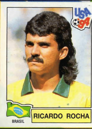 Ricardo Rocha/Brasil-1994: Como não amar a combinação mullets + bigode?