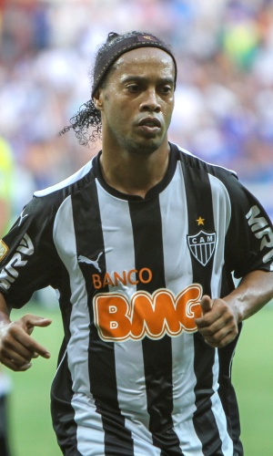 Ronaldinho Gaúcho durante final do Campeonato Mineiro entre Atlético-MG e Cruzeiro no Mineirão