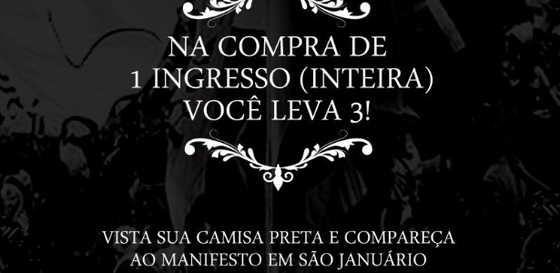 Informe divulgado no site oficial do Vasco anuncia promoção e convoca torcida para protesto - Site oficial do Vasco