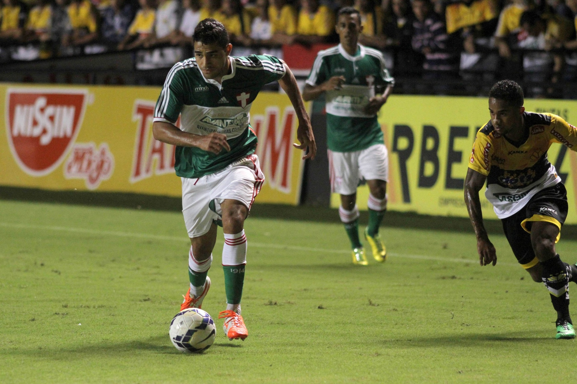 20.abr.2014 - Alan Kardec marcou o segundo gol do Palmeiras sobre o Criciúma - FERNANDO RIBEIRO/FUTURA PRESS/ESTADÃO CONTEÚDO