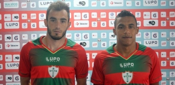 Lateral esquerdo Eduardo e lateral direito Arnaldo são apresentados como reforços da Lusa - Dorival Rosa/Portuguesa