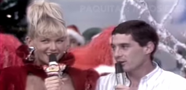 Senna e Xuxa - Reprodução/TV Globo - Reprodução/TV Globo